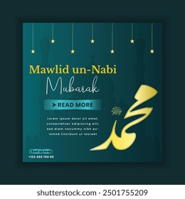 Prophet Muhammad Birthday Post Design