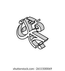 prophet muhammad name isometric icon vector. prophet muhammad name sign. isolated symbol illustration