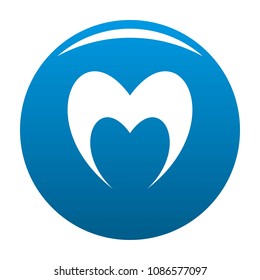 Prophetic heart icon. Simple illustration of prophetic heart vector icon for any design blue