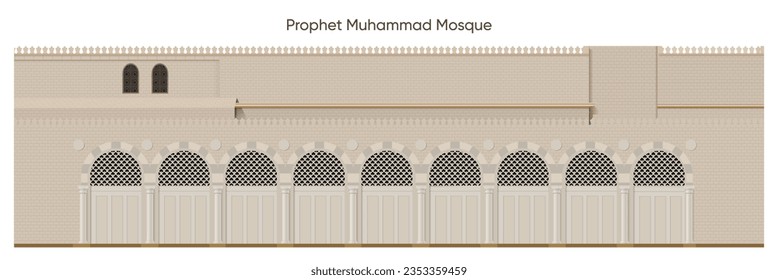 Moschee von außen für Mawlid al Nabi oder al Mawlid al Nabawi