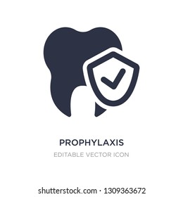 prophylaxis icon on white background. Simple element illustration from Dentist concept. prophylaxis icon symbol design.