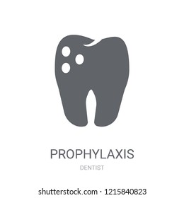 Prophylaxis icon. Trendy Prophylaxis logo concept on white background from Dentist collection. Suitable for use on web apps, mobile apps and print media.