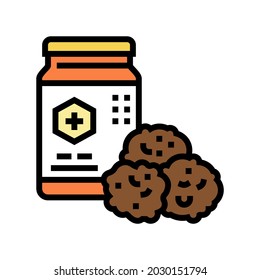 propolis container beekeeping color icon vector. propolis container beekeeping sign. isolated symbol illustration