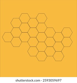 propolis honeycomb. hexagonal honey comb. bee wax. Bee honey and propolis doodle