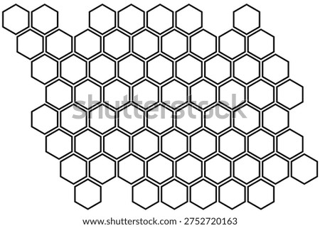 Propolis Honeycomb hexagonal pattern. Honey comb sketch structure background. Honey, pollen, wax, parchment and bee products in sketch style. Stock vector illustration isolated on white background.