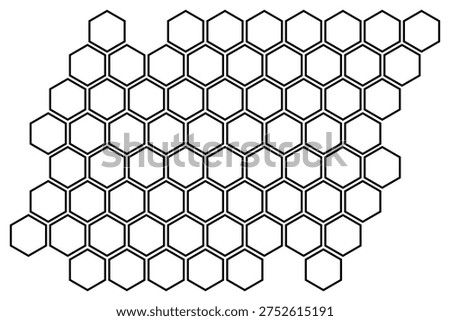 Propolis Honeycomb hexagonal pattern. Honeycomb sketch structure background. Honey, pollen, wax, parchment and bee products in sketch style. Stock vector illustration isolated on white background.