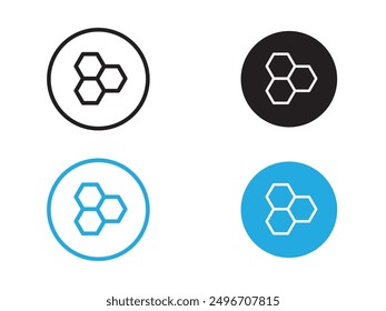 propolis icon black and white vector outline sign