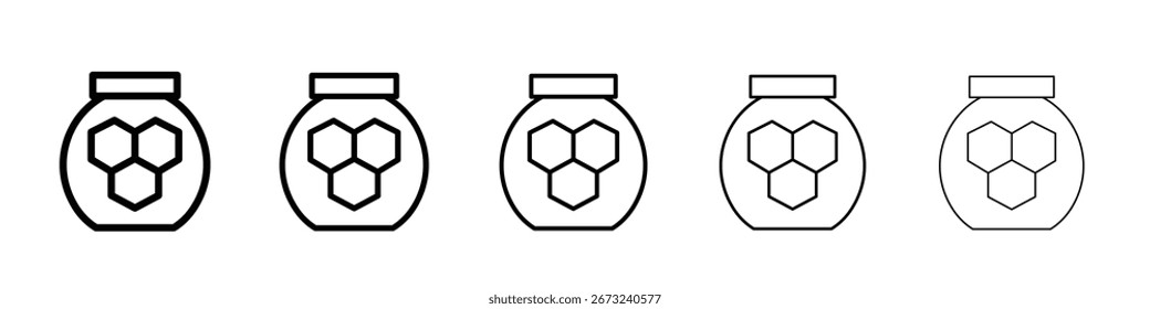 propolis icon thin line outline set or collection