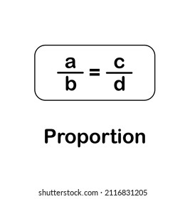 The proportion chart in math 