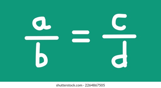 The proportion chart in mathematics.