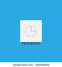 proportion icon sign signifier vector