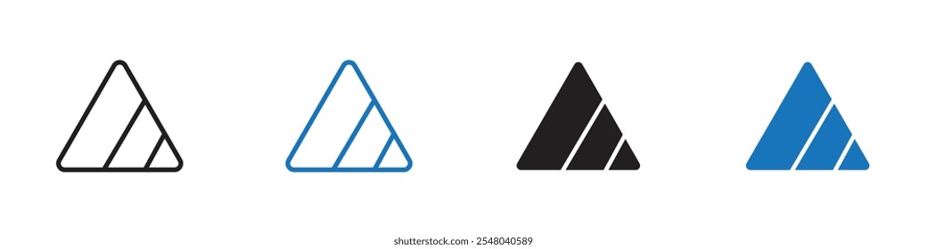 Proportional scaling icon Vector set outline
