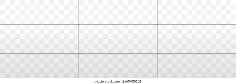 Proportions guidelines transparent background. Vector