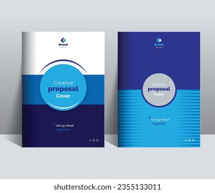 Proposal Catalog Cover Design Template adept for multipurpose Projects