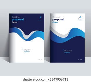 Plantilla de diseño de portada de propuesta para proyectos multiusos