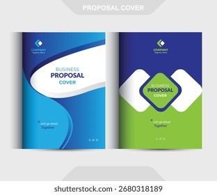 Os conceitos de modelo de design da capa da proposta são adequados para negócios corporativos	
