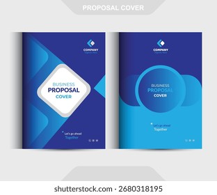 Os conceitos de modelo de design da capa da proposta são adequados para negócios corporativos	
