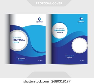 Os conceitos de modelo de design da capa da proposta são adequados para negócios corporativos	

