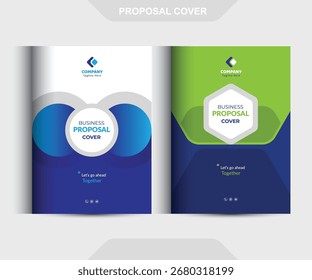Os conceitos de modelo de design da capa da proposta são adequados para negócios corporativos	
