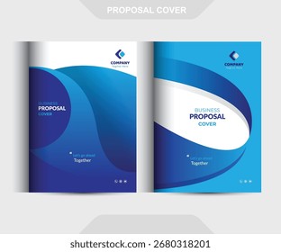 Os conceitos de modelo de design da capa da proposta são adequados para negócios corporativos	
