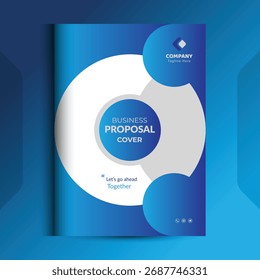 Os conceitos de modelo de design da capa da proposta são adequados para negócios corporativos