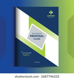 Os conceitos de modelo de design da capa da proposta são adequados para negócios corporativos
