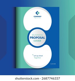 Os conceitos de modelo de design da capa da proposta são adequados para negócios corporativos
