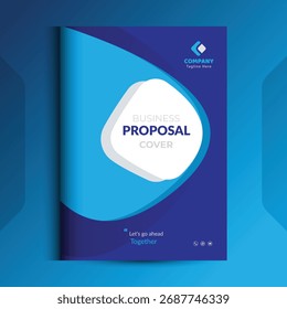Os conceitos de modelo de design da capa da proposta são adequados para negócios corporativos