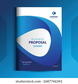Os conceitos de modelo de design da capa da proposta são adequados para negócios corporativos