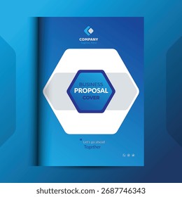 Os conceitos de modelo de design da capa da proposta são adequados para negócios corporativos