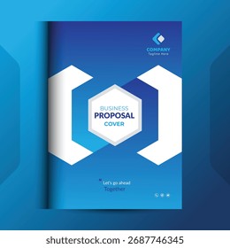 Os conceitos de modelo de design da capa da proposta são adequados para negócios corporativos