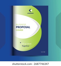 Os conceitos de modelo de design da capa da proposta são adequados para negócios corporativos