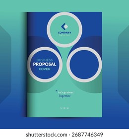 Os conceitos de modelo de design da capa da proposta são adequados para negócios corporativos