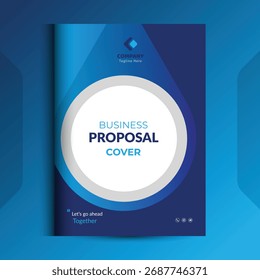 Os conceitos de modelo de design da capa da proposta são adequados para negócios corporativos