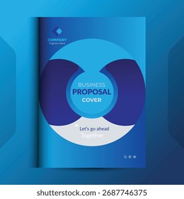 Os conceitos de modelo de design da capa da proposta são adequados para negócios corporativos