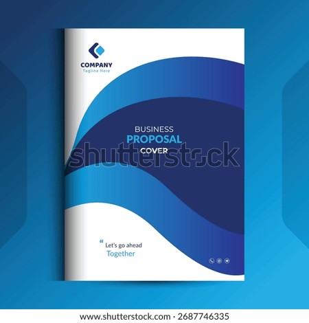 Proposal cover Design Template concepts are adept for corporate Business