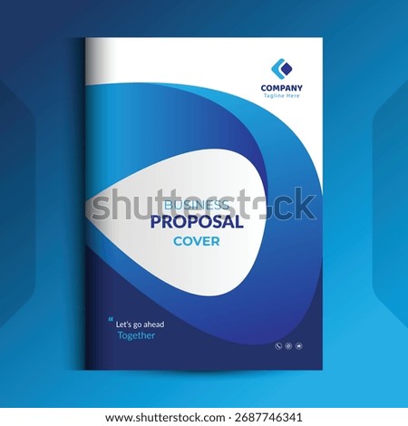 Proposal cover Design Template concepts are adept for corporate Business