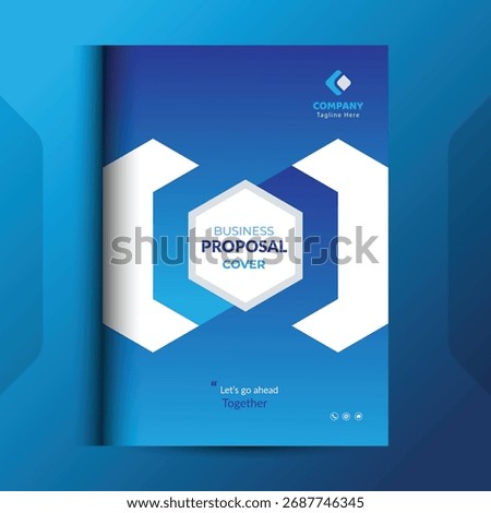 Proposal cover Design Template concepts are adept for corporate Business