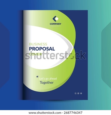 Proposal cover Design Template concepts are adept for corporate Business