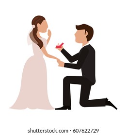 proposal groom bride wedding