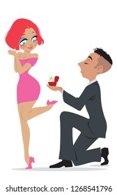 The Proposal
A guy he proposed to his girlfriend.