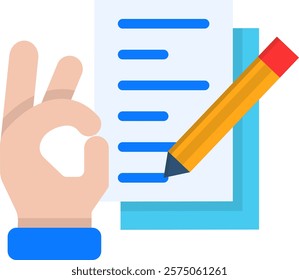 Proposal Icon Flat Vector Illustration