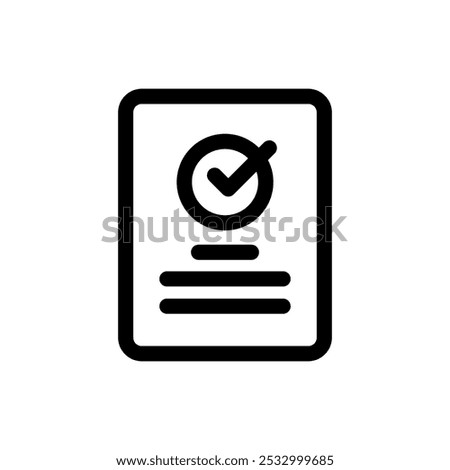 Proposal Icon Line Style Finance Simple Design Perfect Vector Illustrations. 