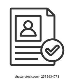 Proposal Outline Icon Vector Illustration