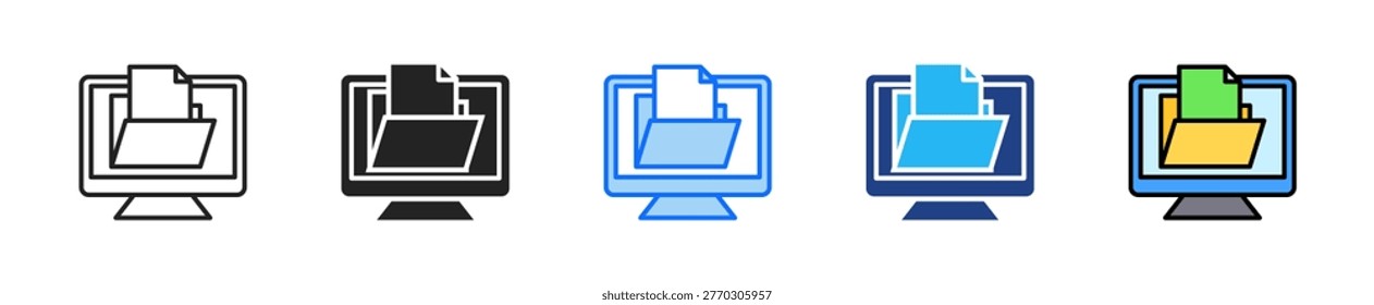Proposal Portal Icon Set Multiple Style Collection