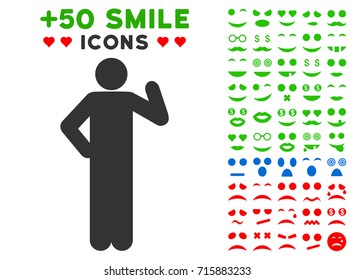 Proposal Pose pictograph with colored bonus mood graphic icons. Vector illustration style is flat iconic symbols for web design, app user interfaces, messaging.