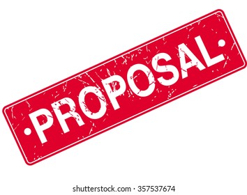 Proposal Rubber Sign