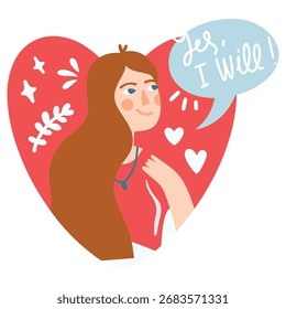 Proposal Vector Illustration. Flat Minimal Design. Editable Illustration for Web, Mobile, Print