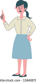 proposal woman gesture illustration simple