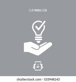 Propose brilliant idea - Vector web icon